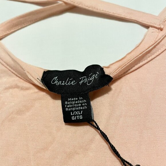 Charlie Paige Sleepwear Tank Top Womens L/XL Time to Wine Down - Picture 5 of 16